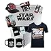 Toptoys2u Bargain Bundles Confezione regalo Star Wars - 7 pz Millenium Falcon T-Shirt, Force Awakens Baseball Cap, Custodia per iPad, Tazza, tag passaporto, portafoglio e portachiavi Stormtrooper