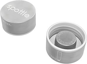 spottle® Edelstahl- oder Bambusdeckel - Ersatzdeckel für Glasflaschen - Deckel aus Metall für Flaschen aus Glas- Holzdeckel für Trinkflaschen
