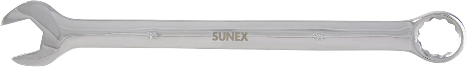 SUNEX Tools 32mm Full Polish Combination Wrench, Model 991932MA