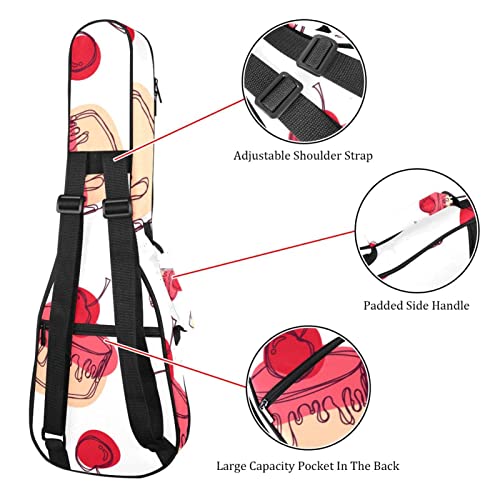 Housse ukulélé ténor imperméable avec housse rembourrée et poches