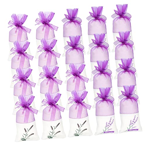 PACKOVE 20 Piezas Bolsas de Saco Decorativas de Lavanda Paquete de Unidades de Bolsitas Aromáticas de Malla para Aromatizar Armarios y Decorar