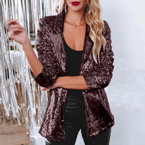 Veste à paillettes femme pour briller en soirée et sublimer un look décontracté