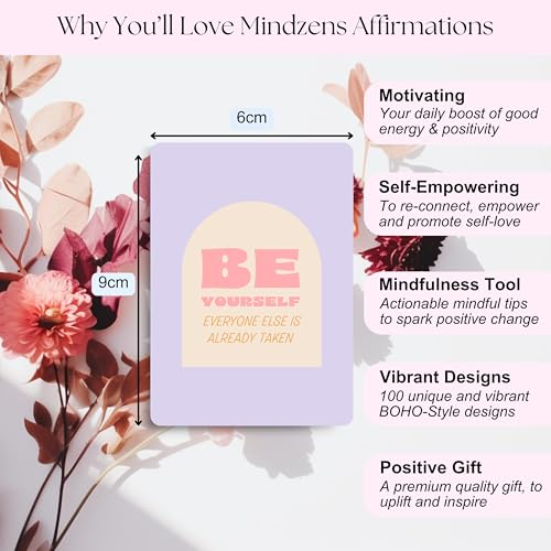 Female Empowerment Affirmation Cards for Women | Inspirational & Mindfulness Gifts | Improve Mental Health & Wellbeing Daily | Thoughtful & Positive Boho-Style Self Care Gift Stocking Filler - Image 4