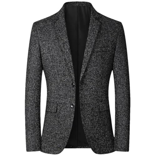 Mens Casual Business Suit Jacket Solid Color Single Breasted Slim Wedding Party Blazers