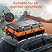 AlltoAuto Car Rooftop top Cargo Carrier 21 Cubic feet Waterproof for All Cars with/Without Rack, Includes Anti-Slip Mat, 10 Reinforced Straps, 6 Door Hooks, Luggage Lock