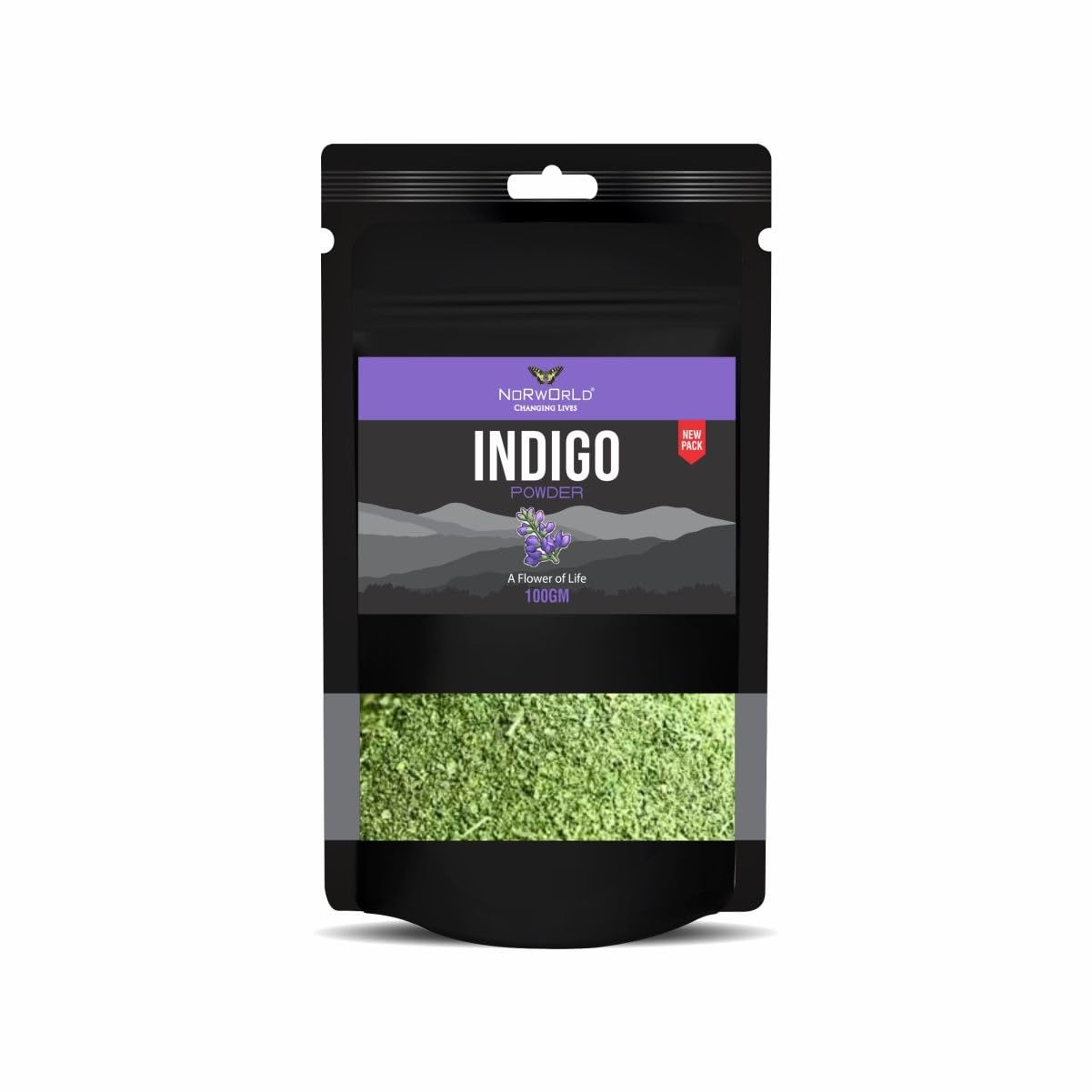 Norworld Organics Indigo Powder for black Hair (100 grams)-picture-44