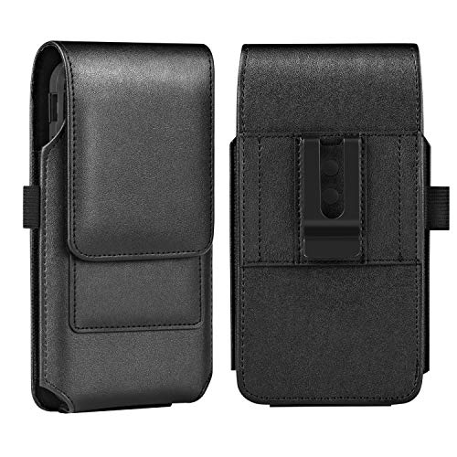 BECPLT for Galaxy Note 10 +Plus 5G Holster Black Mobile Phone Belt Pouch Holster Cover Belt Clip Case Pouch for S20+ Plus / S20 Ultra 5G/ Note 9 Note 8 (Fit w/Thin Case on)
