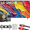 LG 50 inch QNED AI 4K QNED82A Smart TV (2025) Bundle with CPS Exclusive 26 Month Protection, 2X HDMI Cable, Wall Mount, 6-Outlet Surge Adapter & Deco Gear Complete Home Theater Beginner's Guidebook