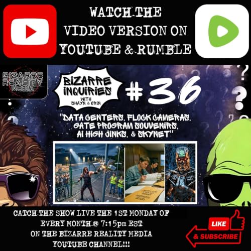 Bizarre Inquiries #36 "Data Centers, Flock Cameras, GATE Program Souvenirs, AI High Jinks, & Skynet"