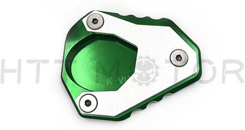 Miniatura 3 de HTTMT KAW-253VER6500618 - Almohadilla de extensión de soporte lateral compatible con Kawasak Versys 650 2015 2016 2017 2018 verde