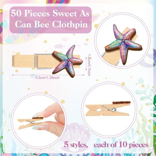 Image of Patelai 321 Pcs Mermaid Baby Shower Decorations A Mermaid Is on The Way Baby Shower Decorations Don't Say Games 5 Set Serve 50 Guests for Under The Sea Gender Reveal Birthday Party Supplies