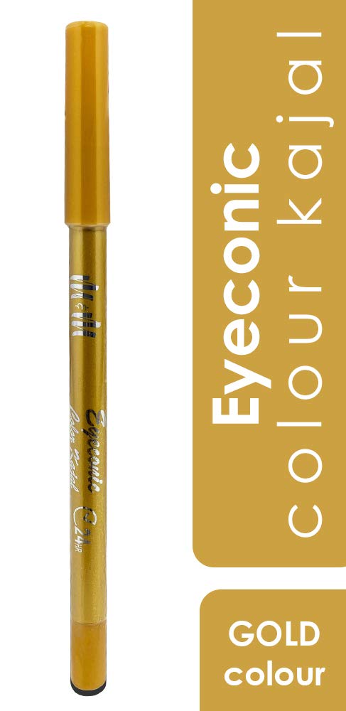 Makeup & More Kajal, Gold, Lasts 24 hours, Waterproof, Smudge Proof, Soft And Smooth Application, 1.5g 1