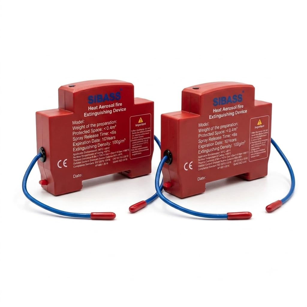 Hot Aerosol Fire Extinguishing Device Automatic Fire Suppression Device for Electrical Panels & Control Cabinets,Heat Activated Fire Extinguisher | Fire Protection System (Pack of 2)-image-44