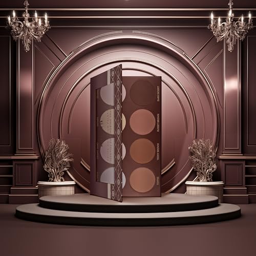 Paleta contorno Luvia maquillaje polvo fijador bronceador iluminador rostros perfectos 5