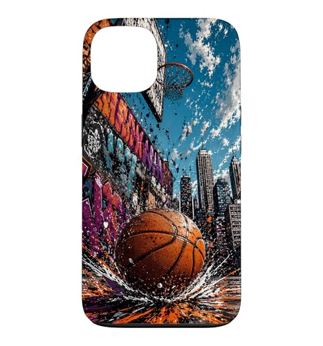 Basketball Streetball Graffiti Urban Art City Skyline �X�}�z�P�[�X iPhone 13 �p