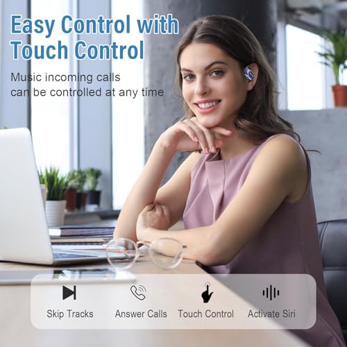 Conyat AI Kopfhörer Übersetzer, unterstützt 164 Sprachen/6 Übersetzungsmodi, Übersetzer Ohrhörer 3-in-1-Übersetzungskopfhörer, 58H Open Ear Übersetzer Kopfhörer Mic für Lernen, Reisen, Business