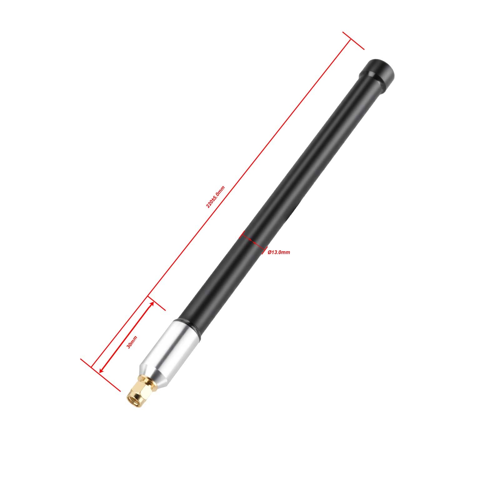 Bingfu Antenne 4G LTE RP-SMA mâle 700-2700 MHz antenne cellulaire omnidirectionnelle extérieure en fibre de verre 3dBi pour routeur, trail, caméra de jeu, caméra de sécurité