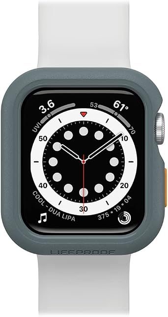 LifeProof حافظة ساعة صديقة للبيئة لساعة Apple Watch Series 4/5/6/SE 44 مم - مراسي بعيدة باللون الرمادي