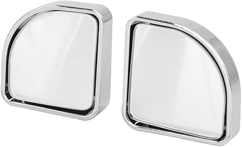 Miniatura 7 de X AUTOHAUX 2 espejos ajustables para puntos ciegos, rotación de 360 grados, ventilador en forma de ventilador de vidrio HD