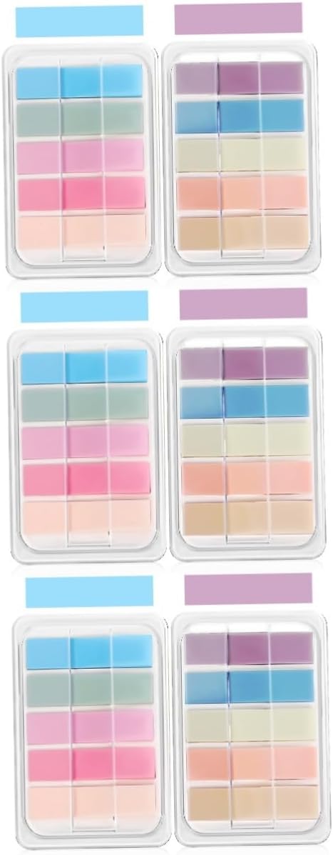 SEWACC 3sets Reminder Label Stickers Sticky Tabs Book Flags Strip Stick on Note Sticky Page Tags Binders Tabs Book Annotation Kit Page Markers Page Bookmarks The Pet 2boxes*3