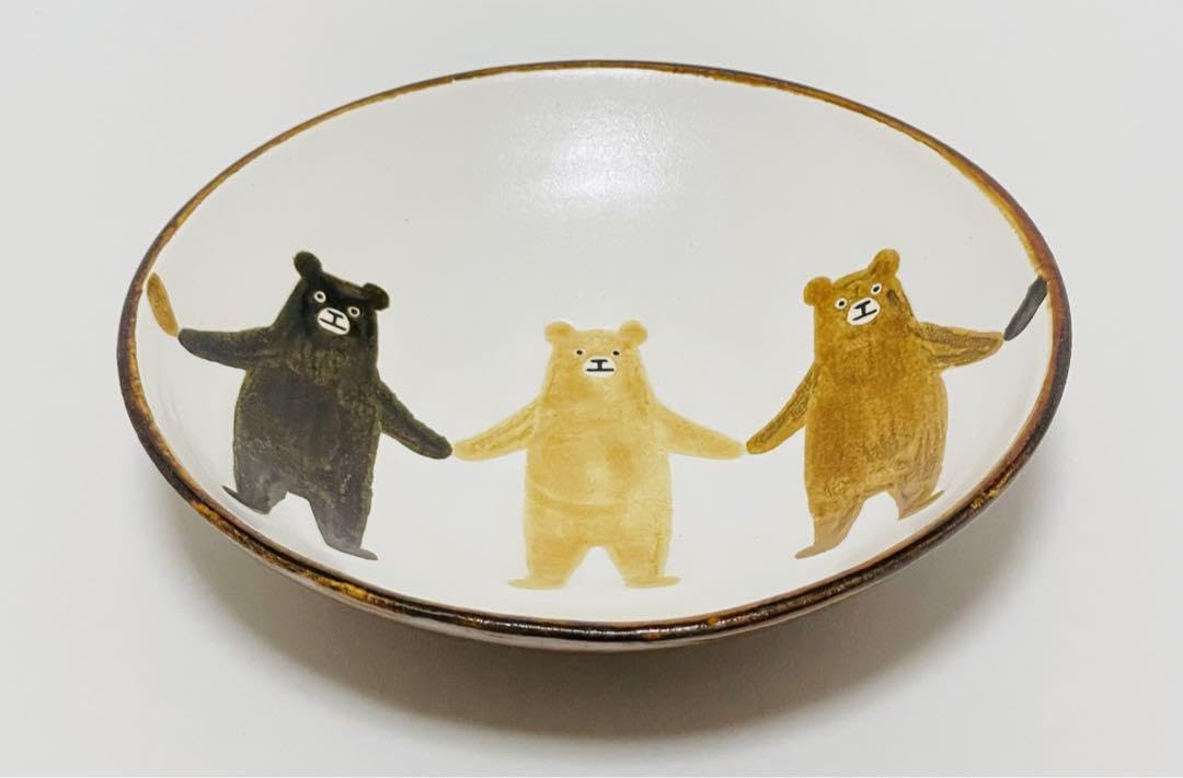 やちむん ヤッチとムーン お皿 くま くま 皿