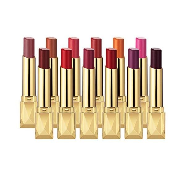 MISKOS 12PCS Matte Waterproof LipStick Summer Long Lasting Lip Makeup Set No Fade Pigmented Lip Stick Cosmeitc Gift Kits