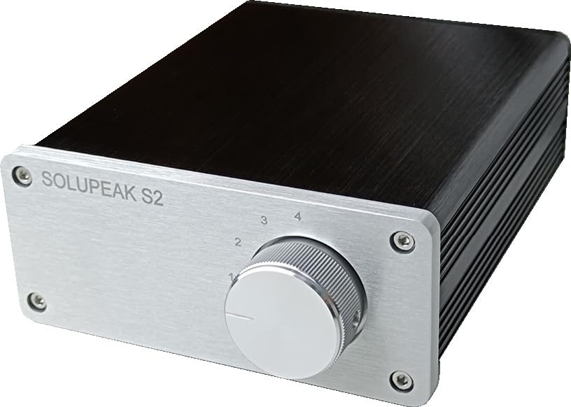 Amazon | SOLUPEAK 4ウェイステレオRCAオーディオスイッチ入力信号
