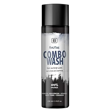 Routine Combo Wash - EWG VERIFIED - Organic - | Cruelty Free | Vegan. 2-in 1 Shampoo and Body Wash