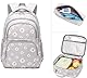 SIVENKE Schulrucksack Mädchen Teenager Damen Schultasche Rucksack Set Gänseblümchen Schulranzen für Mädchen Schule Freizeit mit Lunchpaket Tasche und Mäppchen