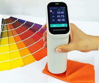 VTSYIQI Color Measurement Instrument Color Contrast Analyzer Equipment with Over 30 Measurement Indicators Evaluation Aperture 6mm D/8 SCI for Fluorescent Color Measurement
