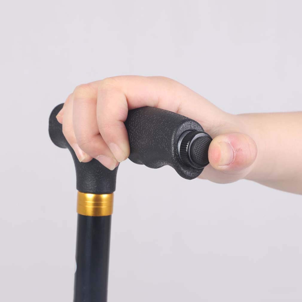 Kij outdoorowy Aluminiowa laska Telesstick Prosty uchwyt Ultralekki stary kij trekkingowy z trzciny cukrowej, kule