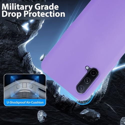 Image of LIRAMARK Liquid Silicone Soft Back Cover Case for OnePlus Nord CE (Lavender)
