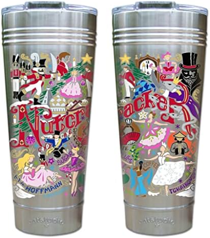 catstudio Nutcracker Thermal Tumbler | Triple Wall Insulation With Non Slip Bottom | Great Holiday and Christmas Travel Cup for Water, Coffee, Tea, or Smoothies - Thumbnail 2