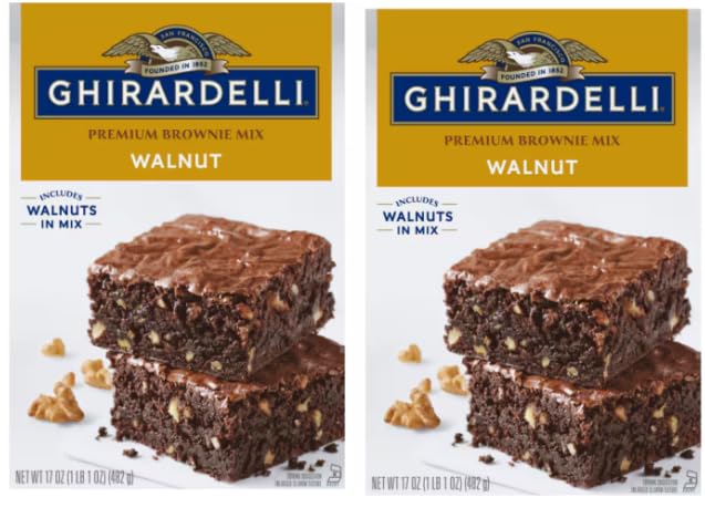 Generic Pack Of 2 Walnut Premium Brownie Mix, 17 Oz