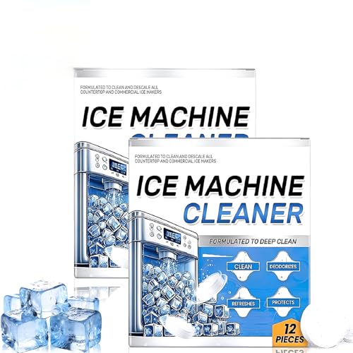 Ice Machine Cleaner Tablets - 24 Pack, Nickel-Safe Descaler
