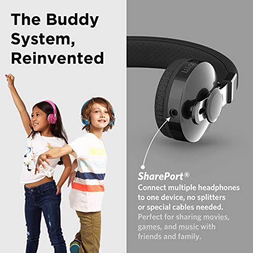 LilGadgets Untangled Pro Wireless & Wired Kids Headphones (Black, 93dB Volume-Limited) — view 5