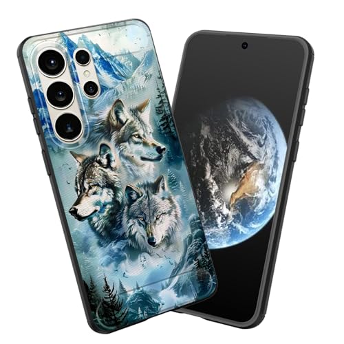 smauncucn for Galaxy S26 Ultra Case,Soft TPU Slim Fashion Anti-Fingerprint Non-Slip Protective Phone Case Cover for Samsung Galaxy S26 Ultra 6.9 inch 2026,Mountain Wolf Pack