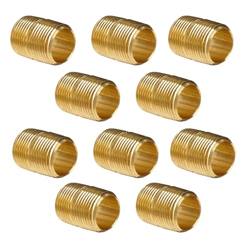 FloFlex Brass Close Nipple Fitting, 1/2
