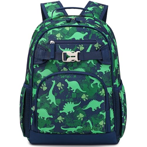 Sawkig Cute Small Little Kids Dinosaur Backpack Kindergarten Preschool Backpacks for Boys Ages 2-4-6 (Green Dinosaur)