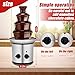 Electric Chocolate Fondue Fountain Machine for Parties 4 Tiers Hot Chocolate Fondue Tower for Nacho Cheese, BBQ Sauce, Liqueuers, 18inch Tall