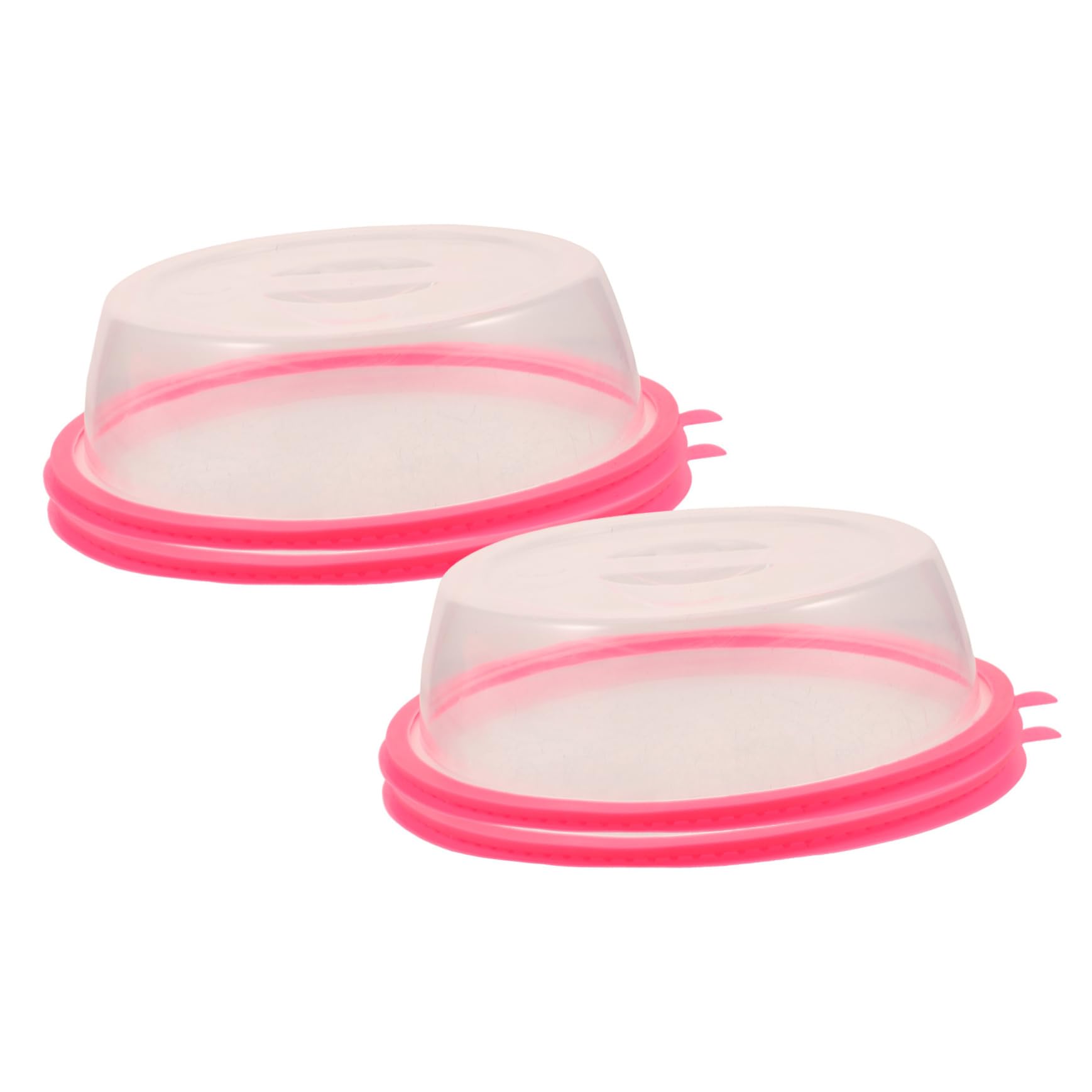 Unomor 4Pcs Microwave Splatter Cover Food Plate Lid Guard for Clean Heating Dishwasher Safe Keeps Food Fresh Moist for Microwave Use