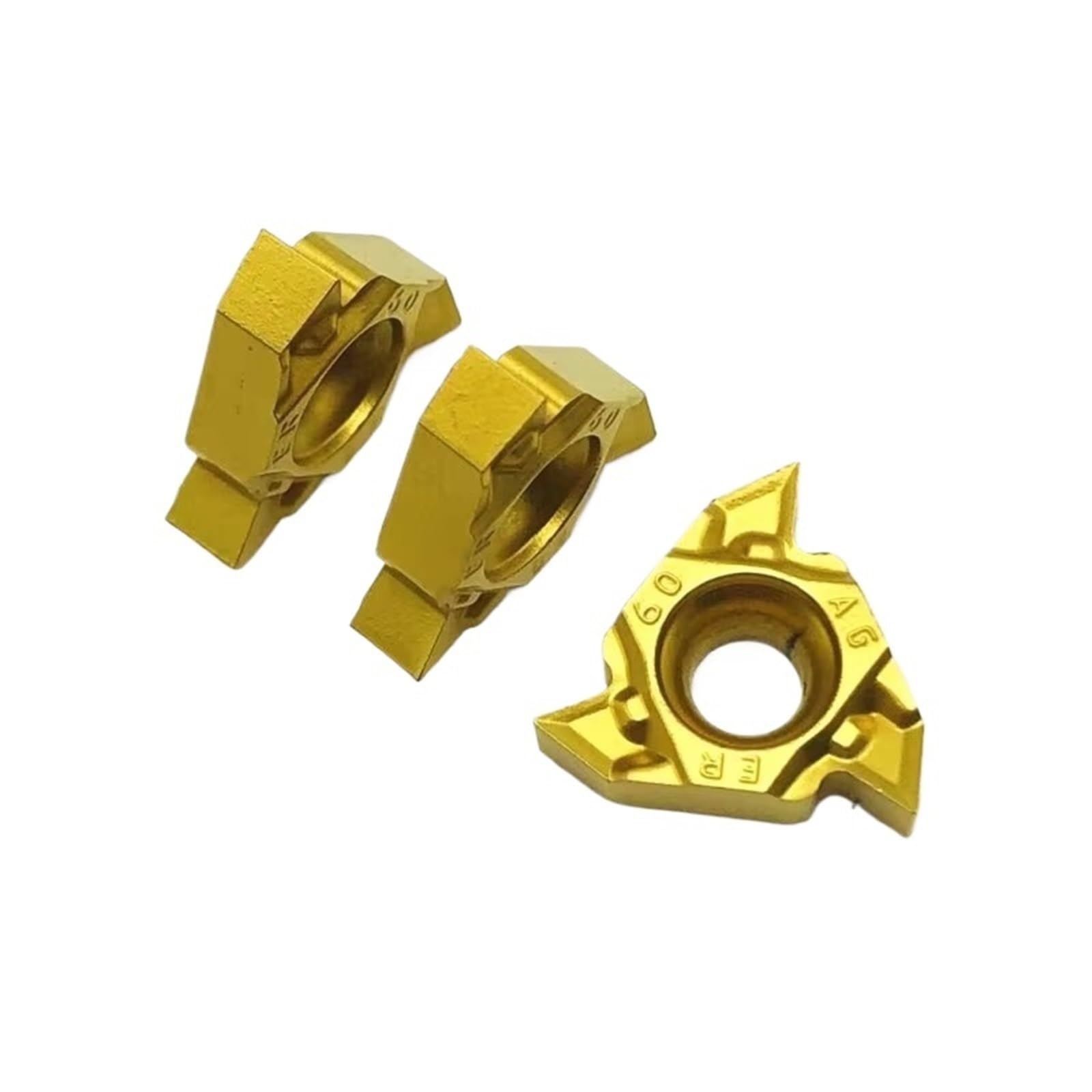 Inserto De Carburo 10 Piezas Para Herramientas Torno Rosca Universal CNC(MMT16ERAG60-S KT6020)