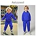 Aalizzwell 5T Boys Girl Clothes Sweatsuit Hoodie Sweatshirt Outfit Fall Winter Spring Clothing 5-6T Royal Blue
