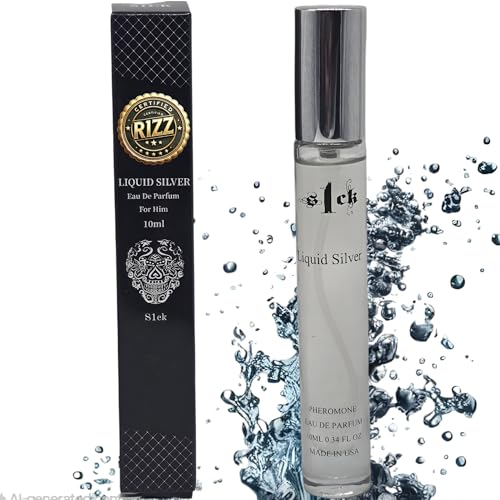 R1ZZ - Liquid Silver Pheromone-Infused Cologne for Men Raw Pherom...