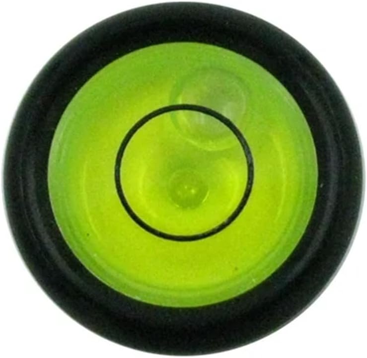 1pc Bubble Right bracket Bubble Levels Carbon Fiber Spirit level bubble with Mounting Holes for DIA19*13.5mm(Green Color)