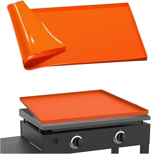 Zolxloz - Funda de silicona para parrilla Blackstone, alfombrilla protectora de parrilla plana contra desechos, óxido y suciedad, reutilizable, para