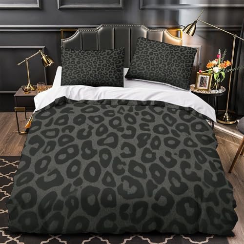 Housse de couette léopard en microfibre Super King 260x220 cm - 2