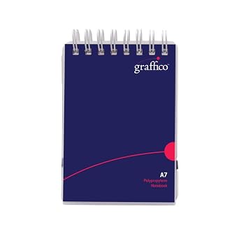 A7 Twin Wire Polypropylene Notebook of 140 Pages Pack of 1