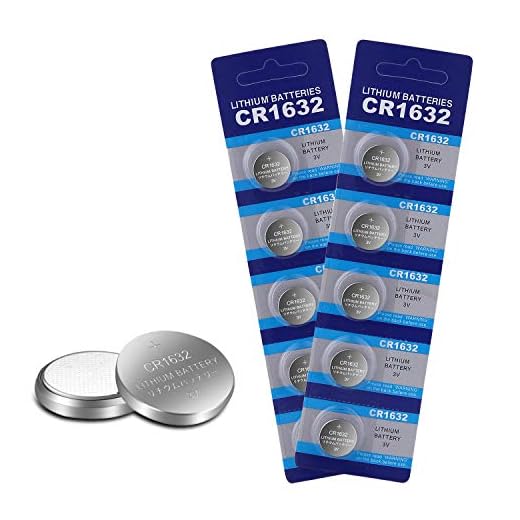 10 Pack CR1632 3V Lithium Button Coin Batteries for Watch/Key Fob