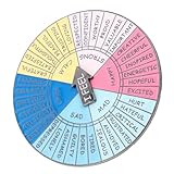 SHERCHPRY Broche Roue des Émotions Sociale en Métal, Broche Rotative pour Jeux Psychologiques et Occasions Festives